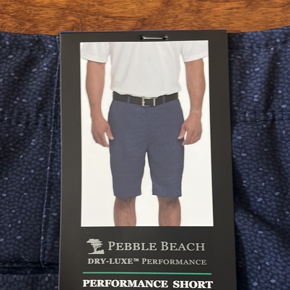 NWT Pebble Beach Men Dry Luxe Performance Silver Shorts Size 36 - Picture 7 of 10